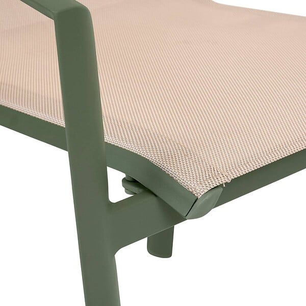 HESPERIDE - Fauteuil de jardin Axant beige lin/laurier - large