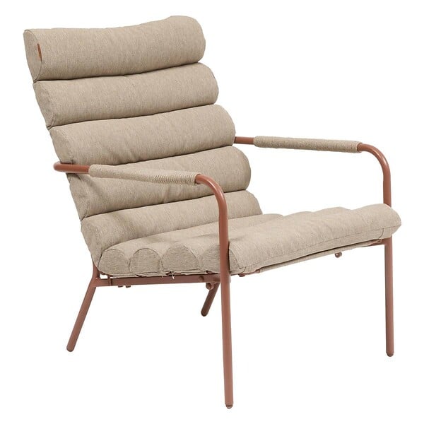 HESPERIDE - Fauteuil relax de jardin Solani acajou - large