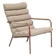 HESPERIDE - Fauteuil relax de jardin Solani acajou - vignette