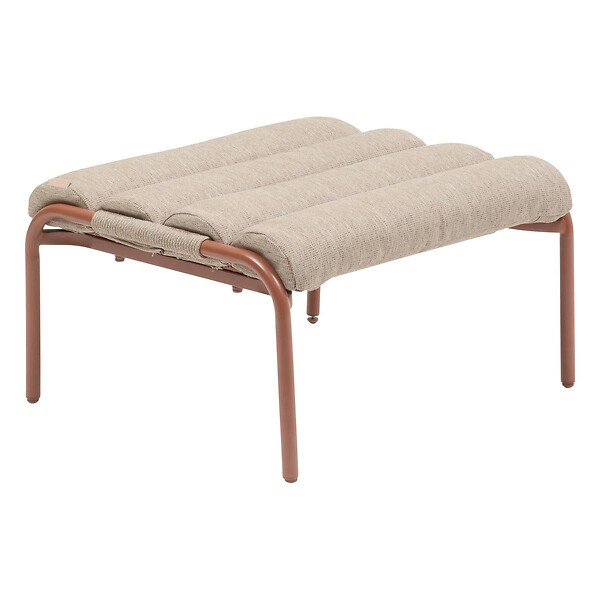 HESPERIDE - Fauteuil relax de jardin Solani acajou - large