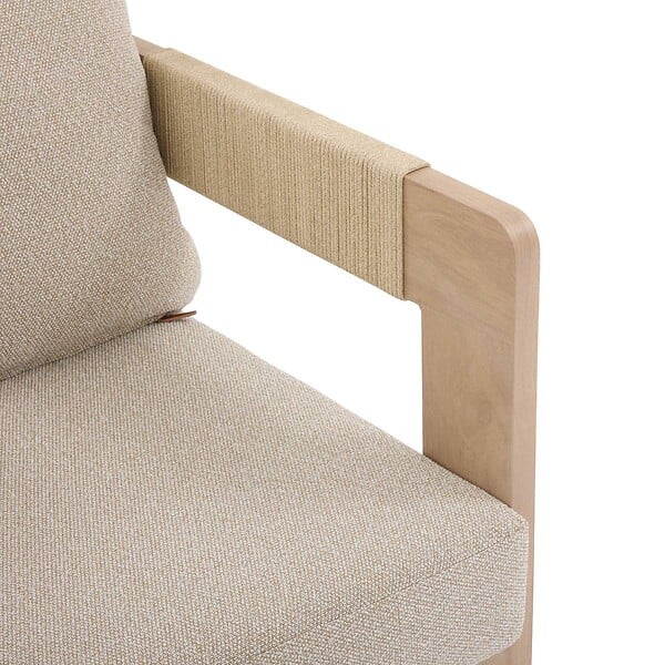HESPERIDE - Fauteuil de salon de jardin Oryna miel - large