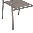 HESPERIDE - Fauteuil de jardin Piazza empilable noisette - vignette