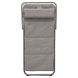 HESPERIDE - Chilienne de jardin empilable pliable Mirael café - vignette