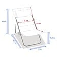 HESPERIDE - Chilienne de jardin empilable pliable Mirael café - vignette
