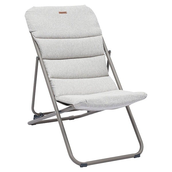 HESPERIDE - Chilienne de jardin empilable pliable Nillia café - large