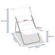 HESPERIDE - Chilienne de jardin empilable pliable Nillia café - vignette