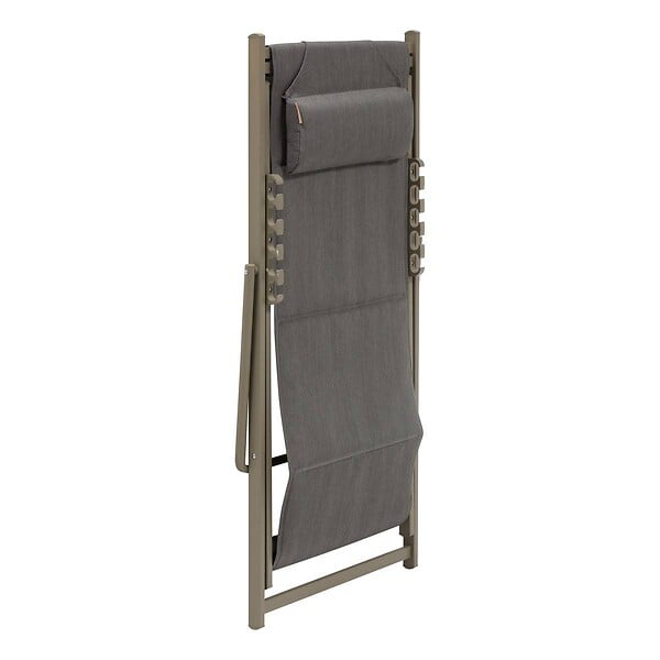 HESPERIDE - Chilienne de jardin empilable pliable Lunivia café - large