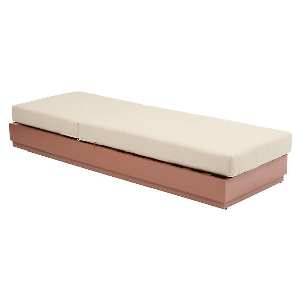 HESPERIDE - Lit de piscine Allure beige acajou - large