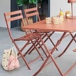 HESPERIDE - Chaise de jardin Greensboro pliable acajou - vignette