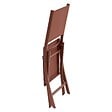 HESPERIDE - Lot de 4 Chaises de jardin Essentia pliables acajou - vignette