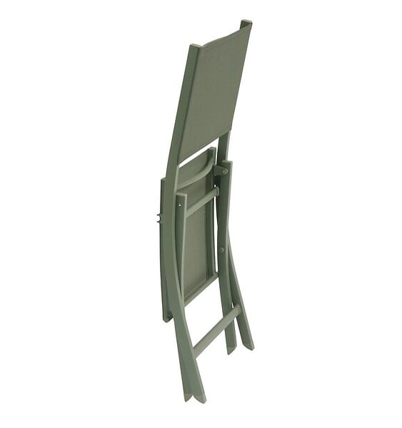 HESPERIDE - Lot de 4 Chaises de jardin Essentia pliable vert laurier - large