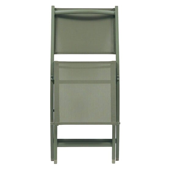 HESPERIDE - Lot de 4 Chaises de jardin Essentia pliable vert laurier - large