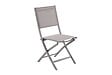HESPERIDE - Lot de 4 Chaises de jardin Essentia pliables noisette - vignette
