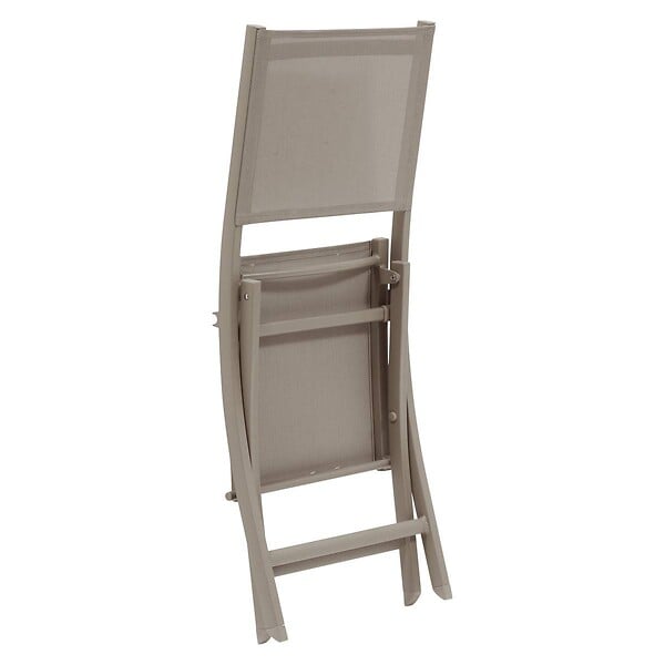 HESPERIDE - Lot de 4 Chaises de jardin Essentia pliables noisette - large