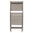 HESPERIDE - Lot de 4 Chaises de jardin Essentia pliables noisette - vignette