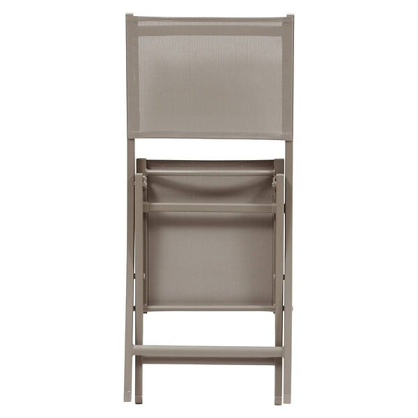 HESPERIDE - Lot de 4 Chaises de jardin Essentia pliables noisette - large