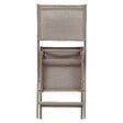 HESPERIDE - Lot de 4 Chaises de jardin Essentia pliables noisette - vignette