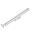 5 FIVE SIMPLY SMART - TRINGLE RIDEAU DCH NOIR 120CM - vignette