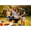 INTEC - Barbecue à Charbon de Bois sur Trépied Ø57cm Grille Cuisson & Couvercle Thermostat Bac à cendres Barbecue rond 2 roues INTEC - vignette