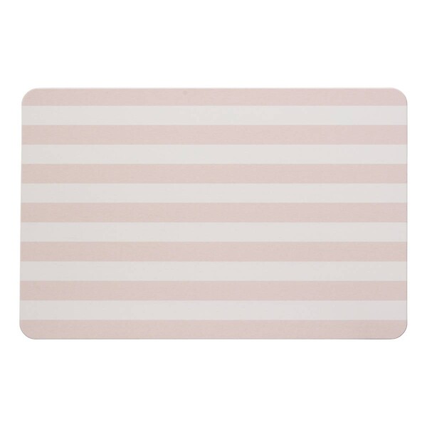 5 FIVE SIMPLY SMART - Tapis de bain Strio 39x60cm rayures rose en diatomite - large