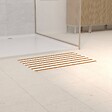 5 FIVE SIMPLY SMART - Tapis de bain Strio 39x60cm rayures jaune en diatomite - vignette