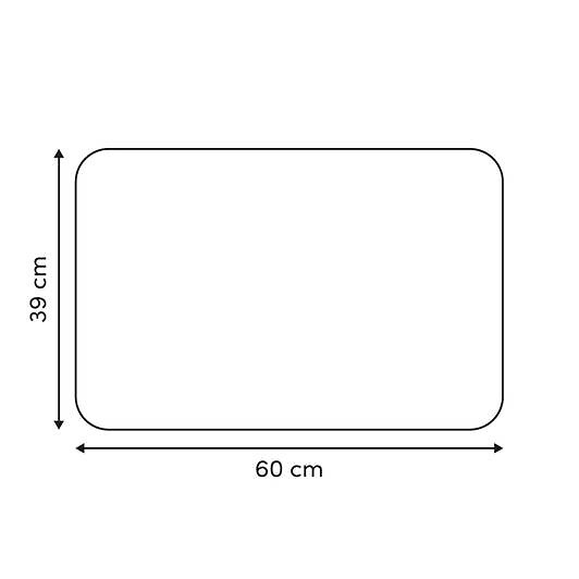 5 FIVE SIMPLY SMART - Tapis de bain Strio 39x60cm rayures jaune en diatomite - large