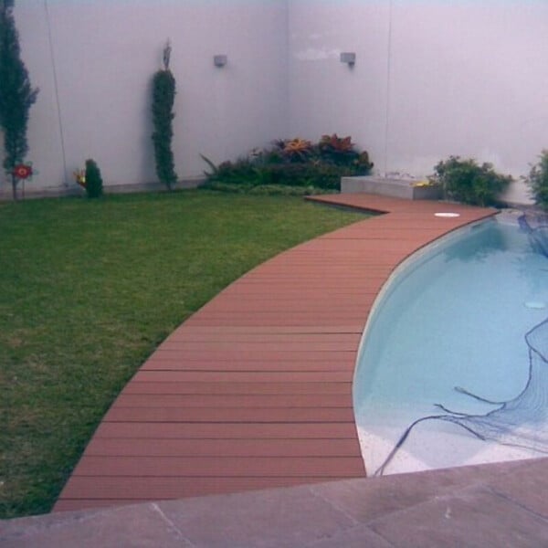 MCCOVER - PACK 15m² lame de terrasse composite Dual + ACCESSOIRES 3600mm Brun rouge, ep.25mm, l.14 cm, L.360 cm - large
