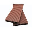 MCCOVER - PACK 10m² lame de terrasse composite Dual + ACCESSOIRES 3600mm Brun rouge, ep.25mm, l.14 cm, L.360 cm - vignette