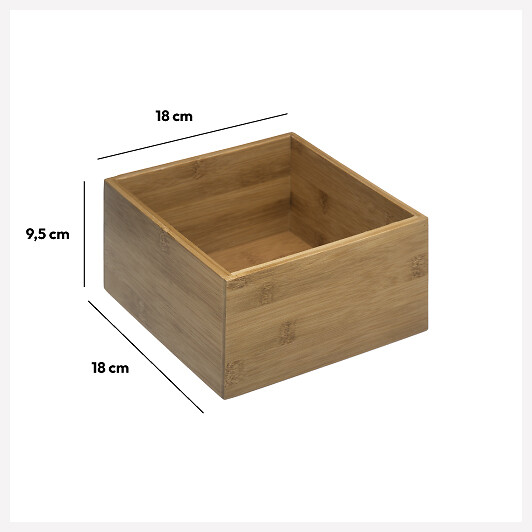 5 FIVE SIMPLY SMART - Organiseur 18x18cm bambou - large