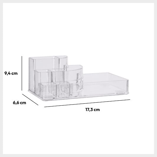 5 FIVE SIMPLY SMART - Organiseur maquillage "Selena" transparent - large