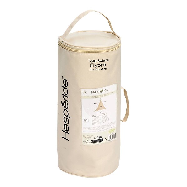 HESPERIDE - Voile d'ombrage Elyora 4x4x4m ble - large