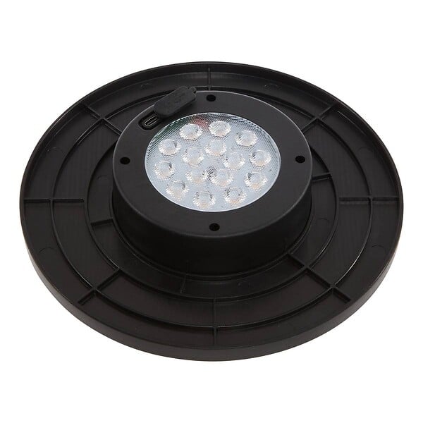 HESPERIDE - Lampe Liny solaire gris H22cm - large