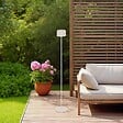 HESPERIDE - Lampadaire Bolty solaire argile H120cm - vignette