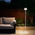 HESPERIDE - Lampadaire Bolty solaire argile H120cm - vignette