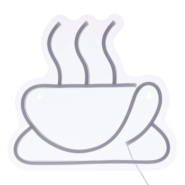 ATMOSPHERA - Néon LED café 27x25cm - large