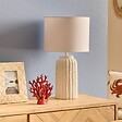 ATMOSPHERA - Lampe à poser Fernan blanc H50cm - vignette