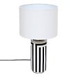 ATMOSPHERA - Lampe Regis H50cm noir et blanc - vignette