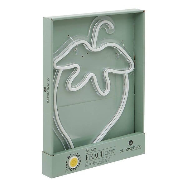 ATMOSPHERA - Néon LED Fraise Fraci 25x1,5x35cm - large