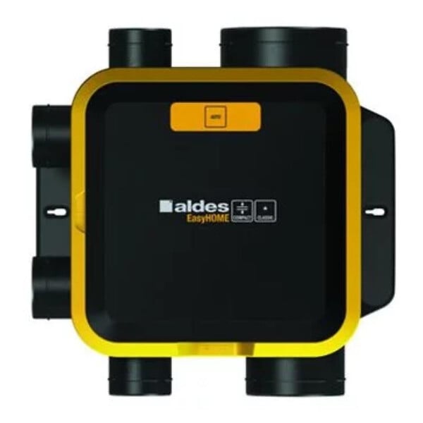 ALDES - Groupe VMC  EasyHome Compact Auto - Simple flux Autoréglable - 14W - 241 m³/h - 23 dB - 4 sanitaires - large