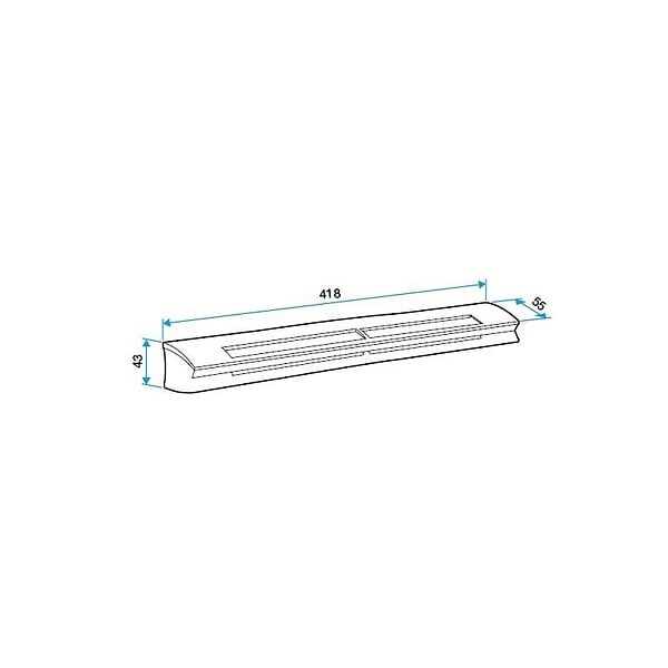 ALDES - Entrée d'air hygroréglable EHL S 6-44 - 6 à 44 m3/h - 37dB - Chêne - large