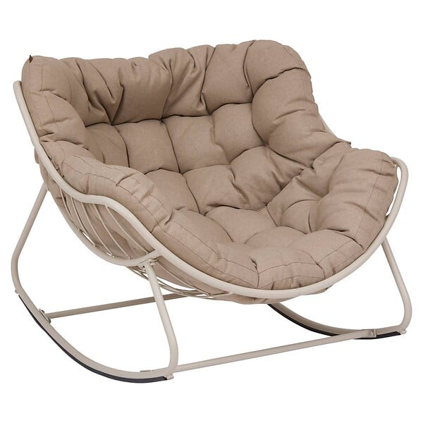 HESPERIDE - Fauteuil à bascule Paopao argile - large