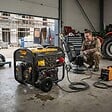 VITO - Groupe électrogène 8.0kVA 18CV 230V/400V Démarrage éléctrique / manuel AVR, 25L, Maison Chantier VITO - vignette