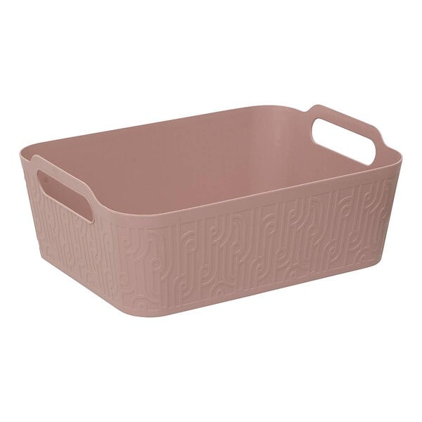 5 FIVE SIMPLY SMART - Panier rangement Arche 12L rose clair - large