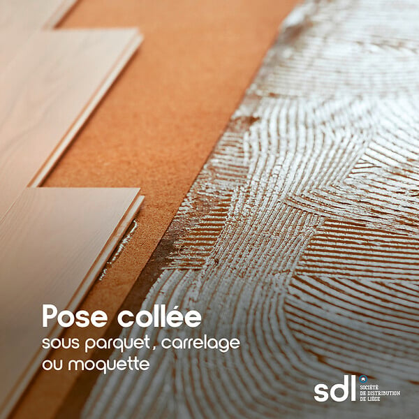 SDL - Rouleau liège agglomere naturel 8x0.5m epaisseur 4mm - large