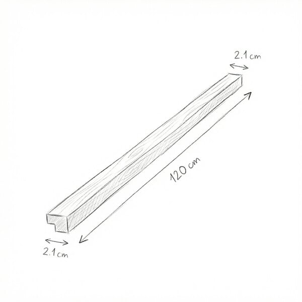 SWISS AQUA TECHNOLOGIES - Swiss Aqua Technologies Barre d'extrémité MDF 120 cm pour panneaux acoustiques intérieurs SATAKUPANNON612, décor noyer (SATAKUPANWATKL12) - large