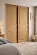 GD MENUISERIES - Lot de 2 portes de placard coulissantes bois plaqué chêne H200 x L63 cm - vignette