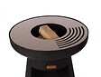 PURLINE - Barbecue rond avec plaque d'acier ronde et grille - vignette