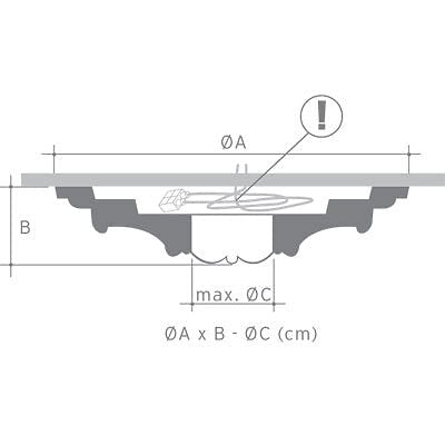 ORAC DECOR - R07 Rosace de plafond Orac Decor ø 26cm - moulure décorative polyuréthane Avec un tube de colle - large