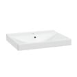 NATUREL - Stilla 61x46x6,5cm lavabo en céramique pour meubles, blanc (VERSO60) - vignette