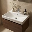 NATUREL - Stilla 61x46x6,5cm lavabo en céramique pour meubles, blanc (VERSO60) - vignette